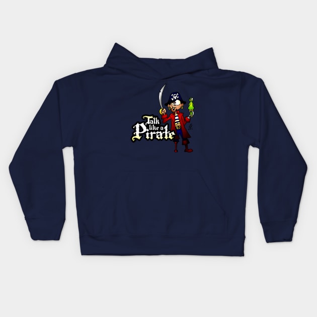 Talk like a Pirate Kids Hoodie by Cardvibes
